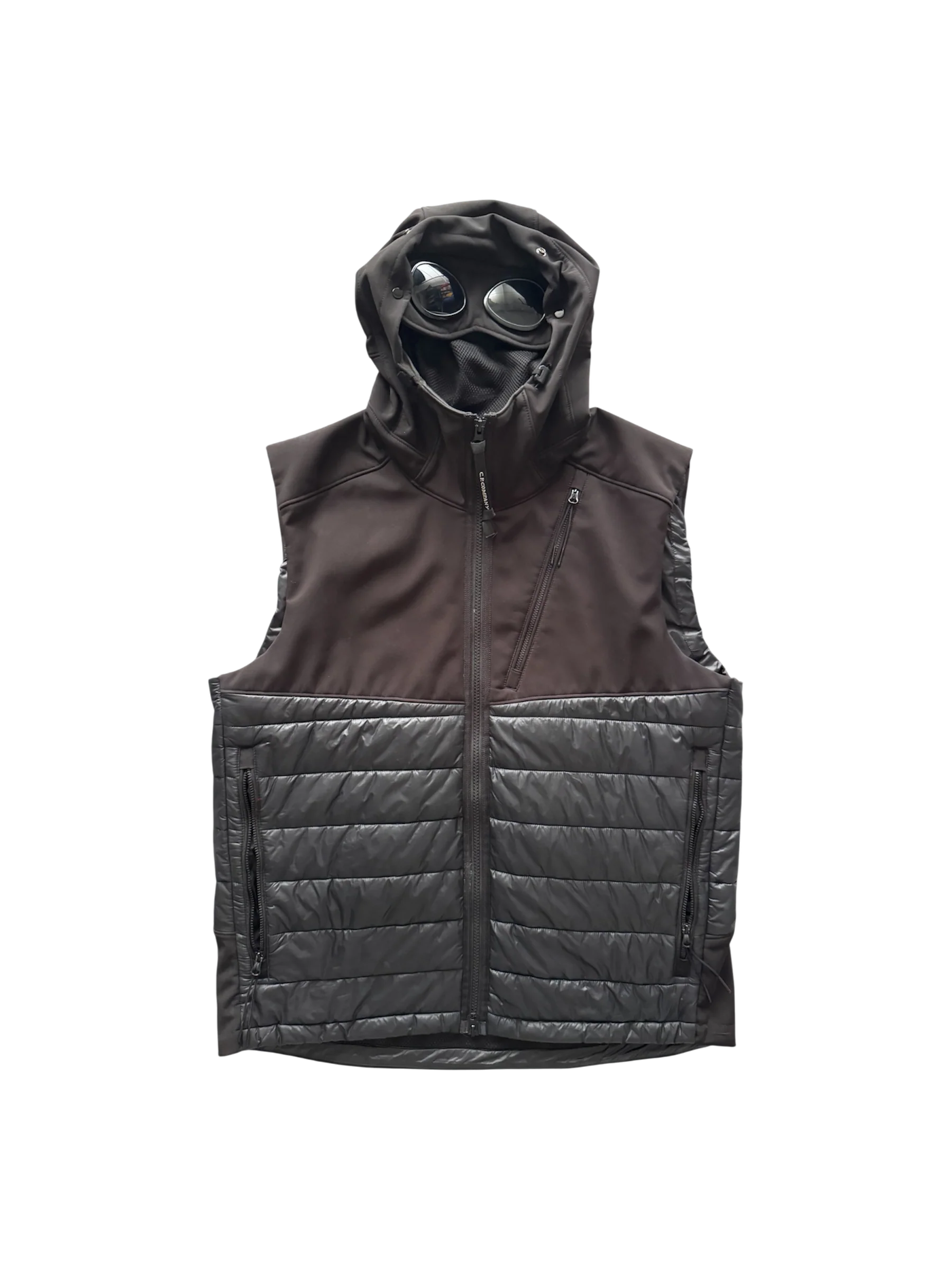 C.P. Company Black 'CP Shell' Goggle Vest - 54 (XXL)