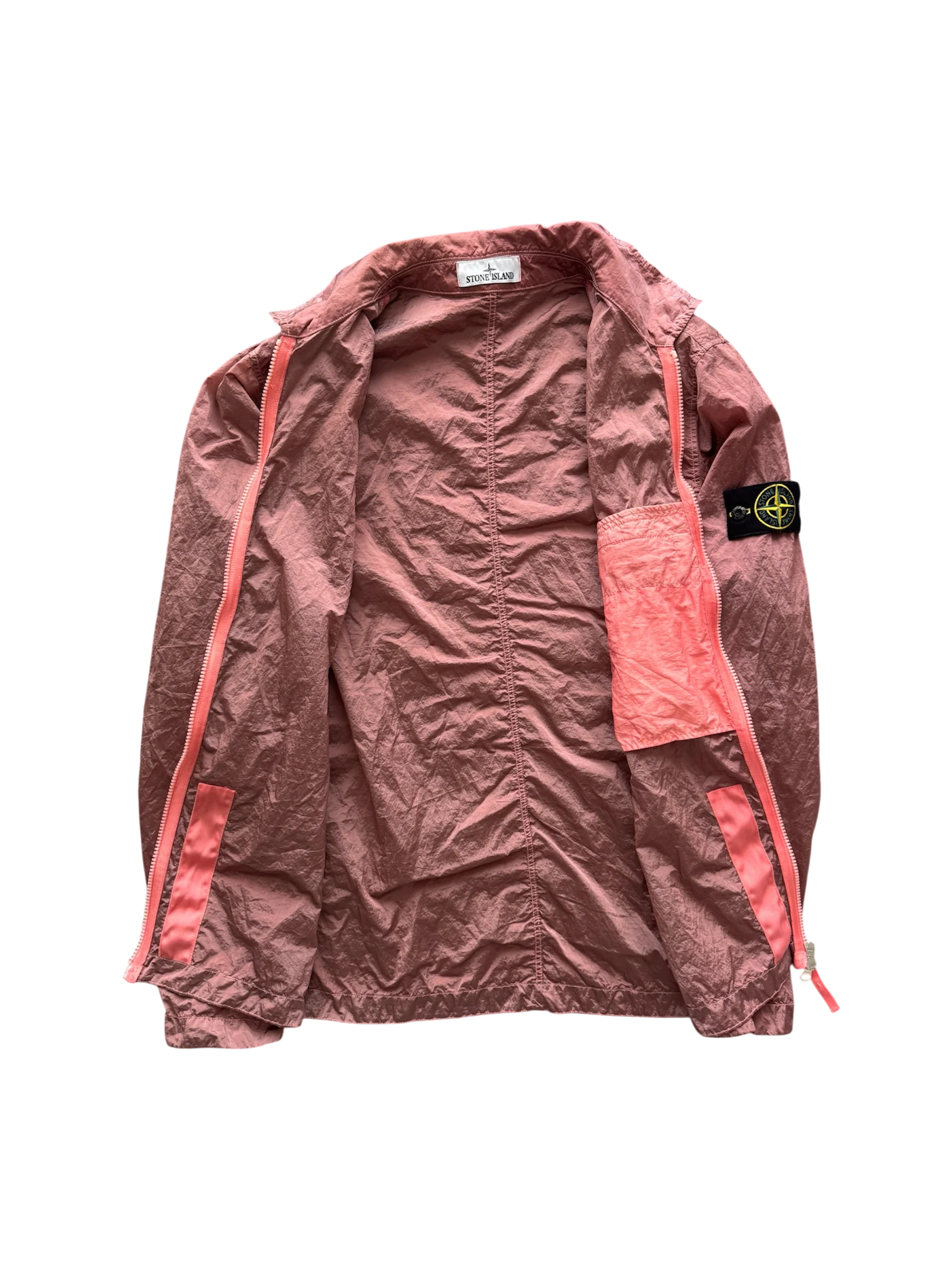 Stone Island 2023 Pink Nylon Metal Overshirt - Large - Image 2
