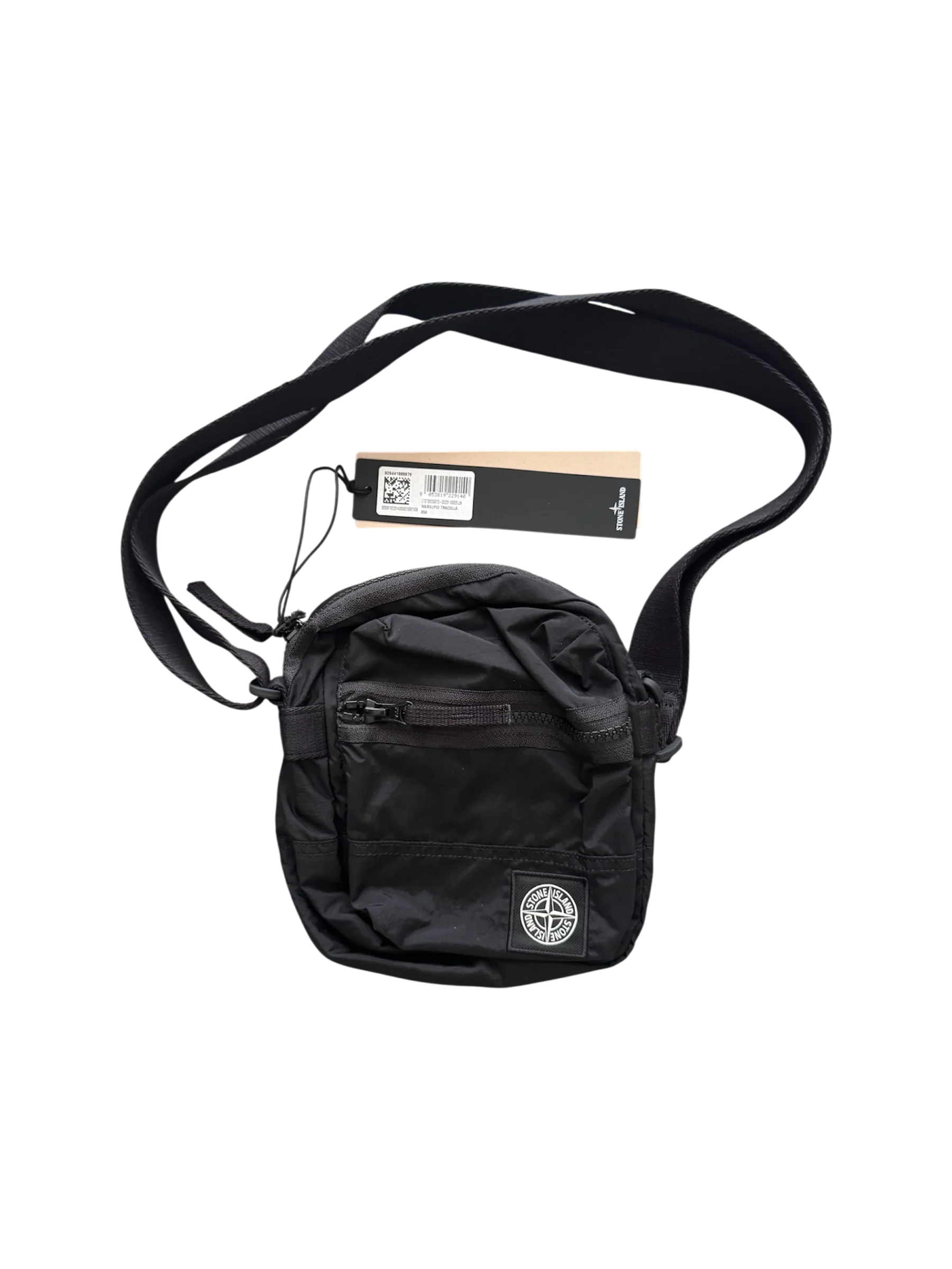 Stone Island 2026 Black Square Logo Clutch - Unisize