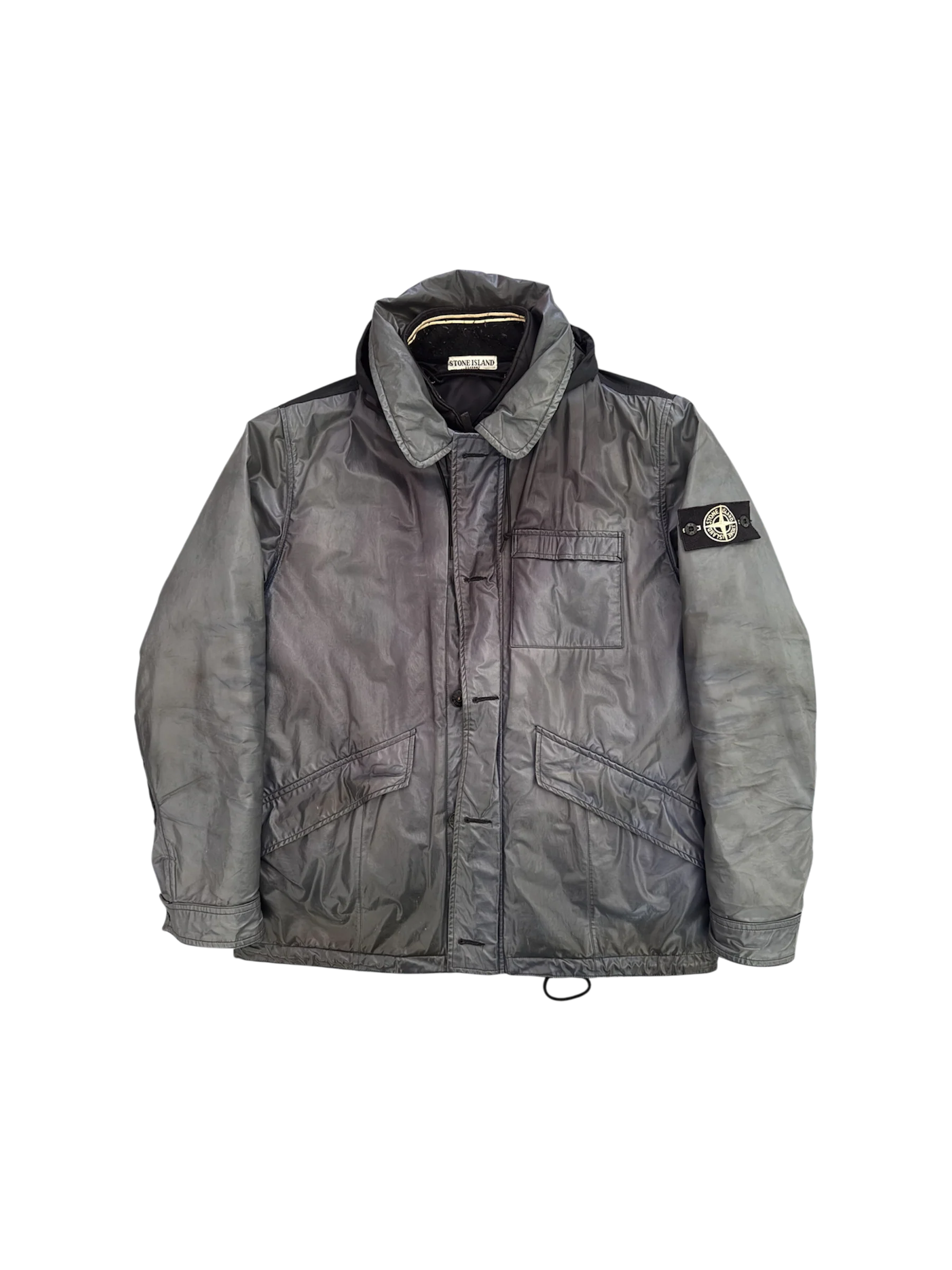 Stone Island Blue/Black Ice Jacket - XL - Image 2