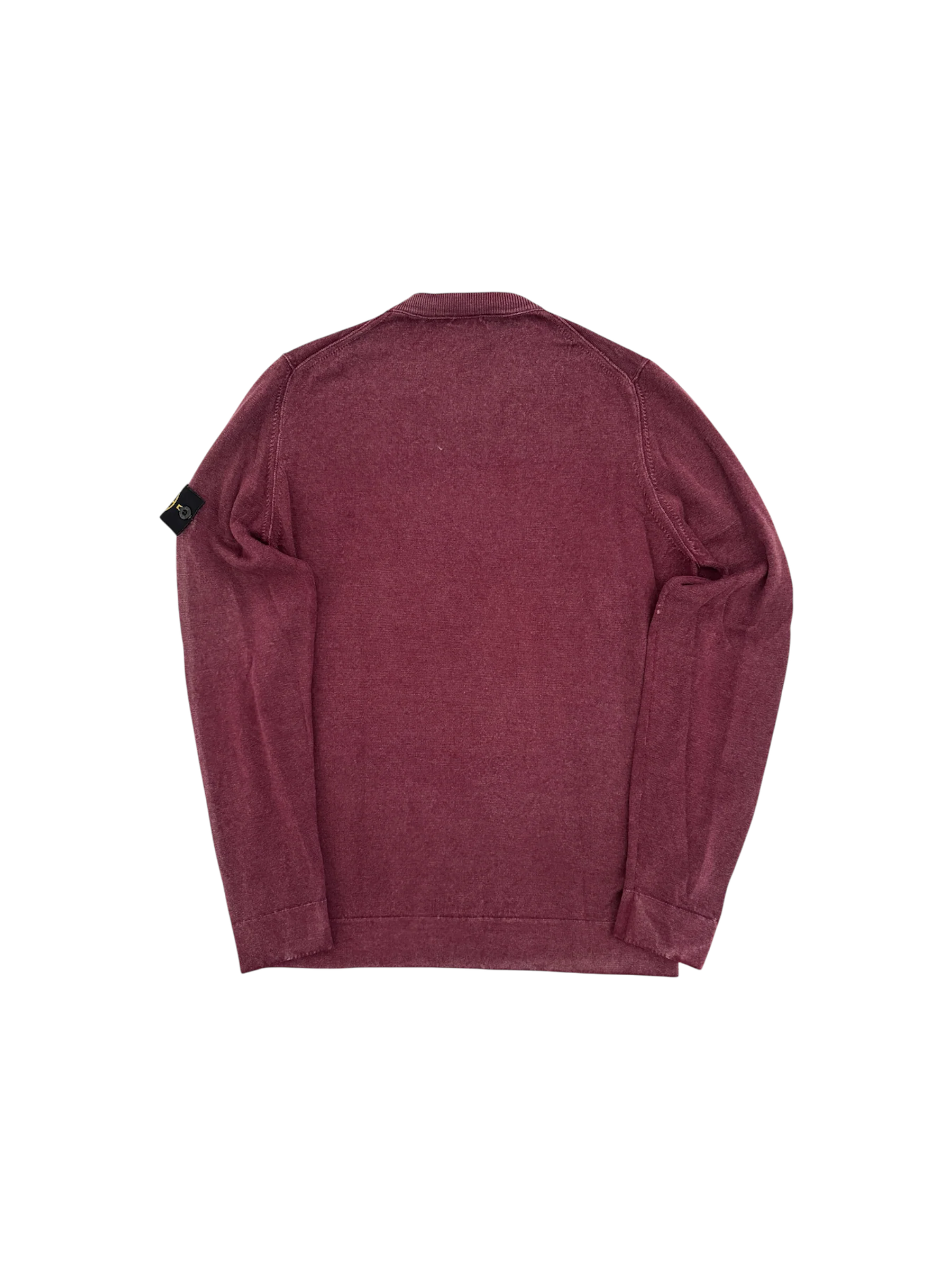 Stone Island Burgundy Sweater - Large - Image 2