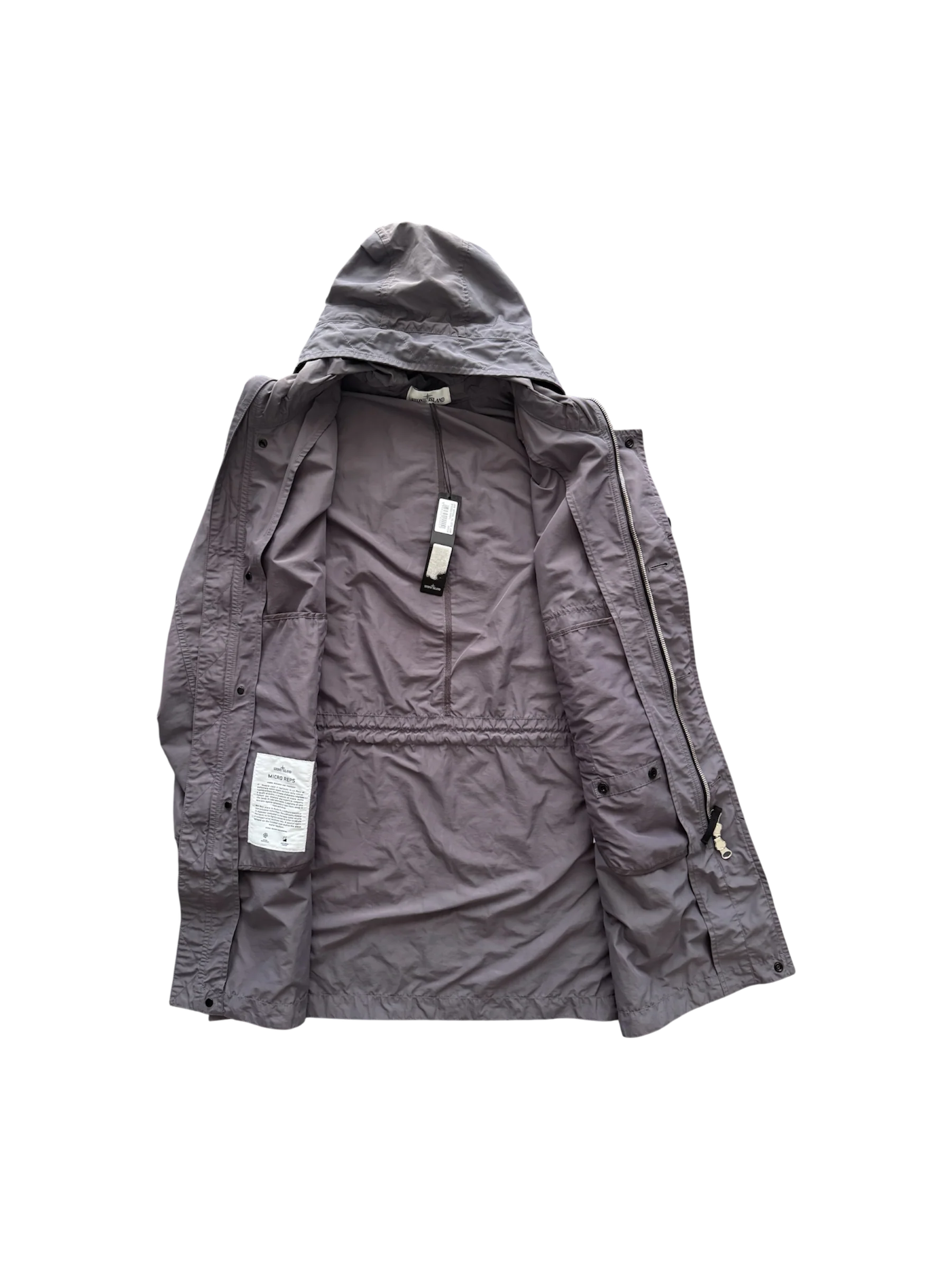 Stone Island 'Micro Reps' Violet Trench - Large - Image 2