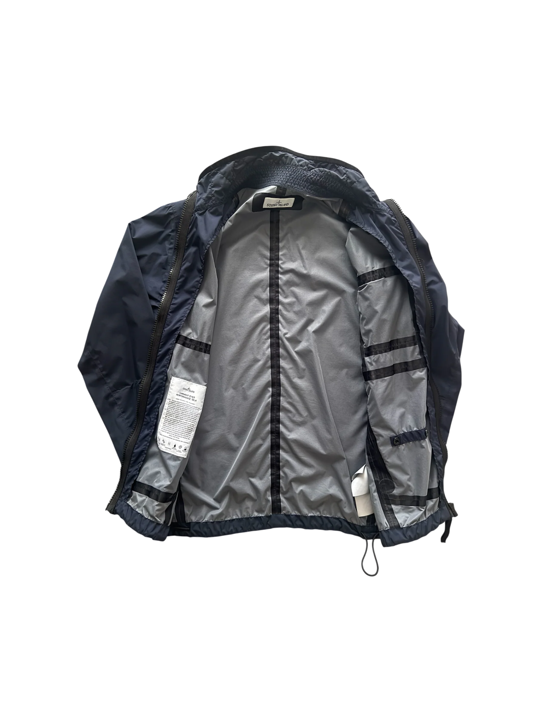 Stone Island Navy 'Garment Dyed Performance Tela' Jacket - Large - Image 2