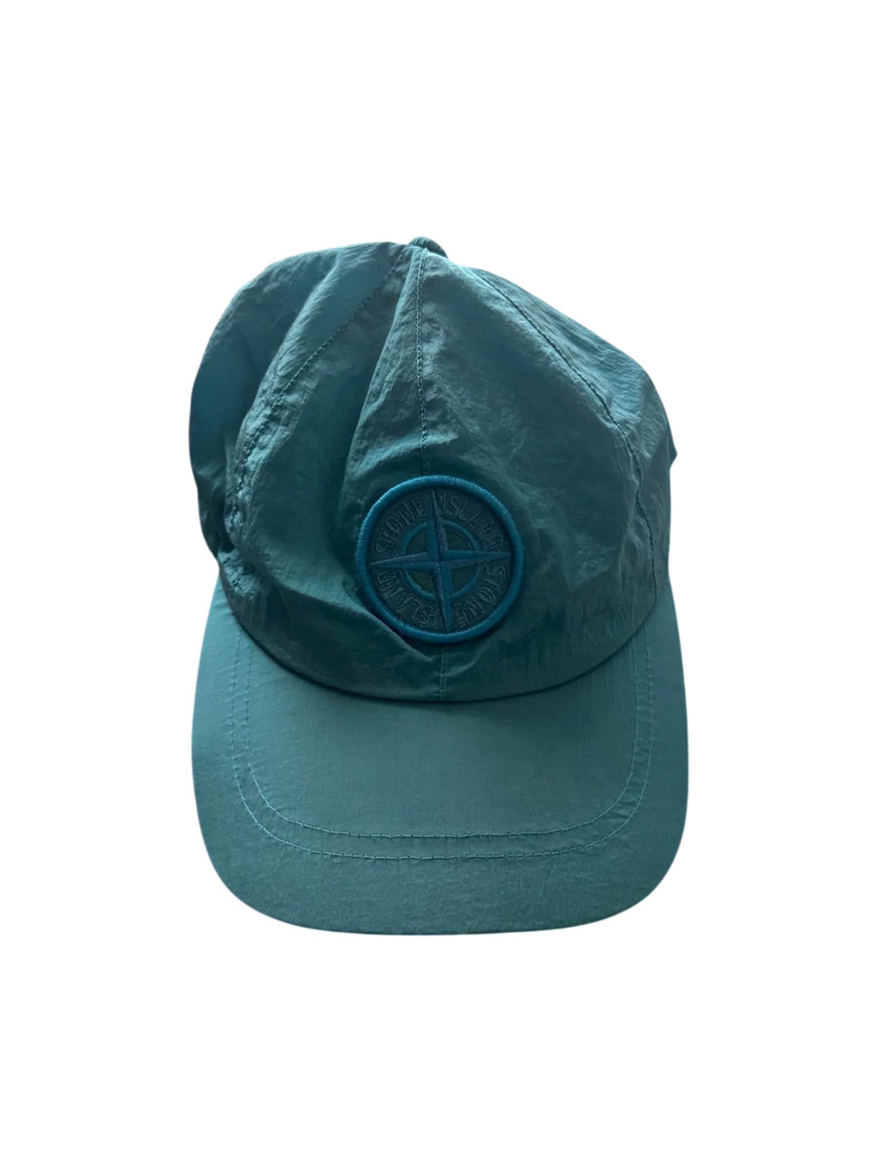 Stone Island Teal Nylon Metal Cap - Medium - Image 2