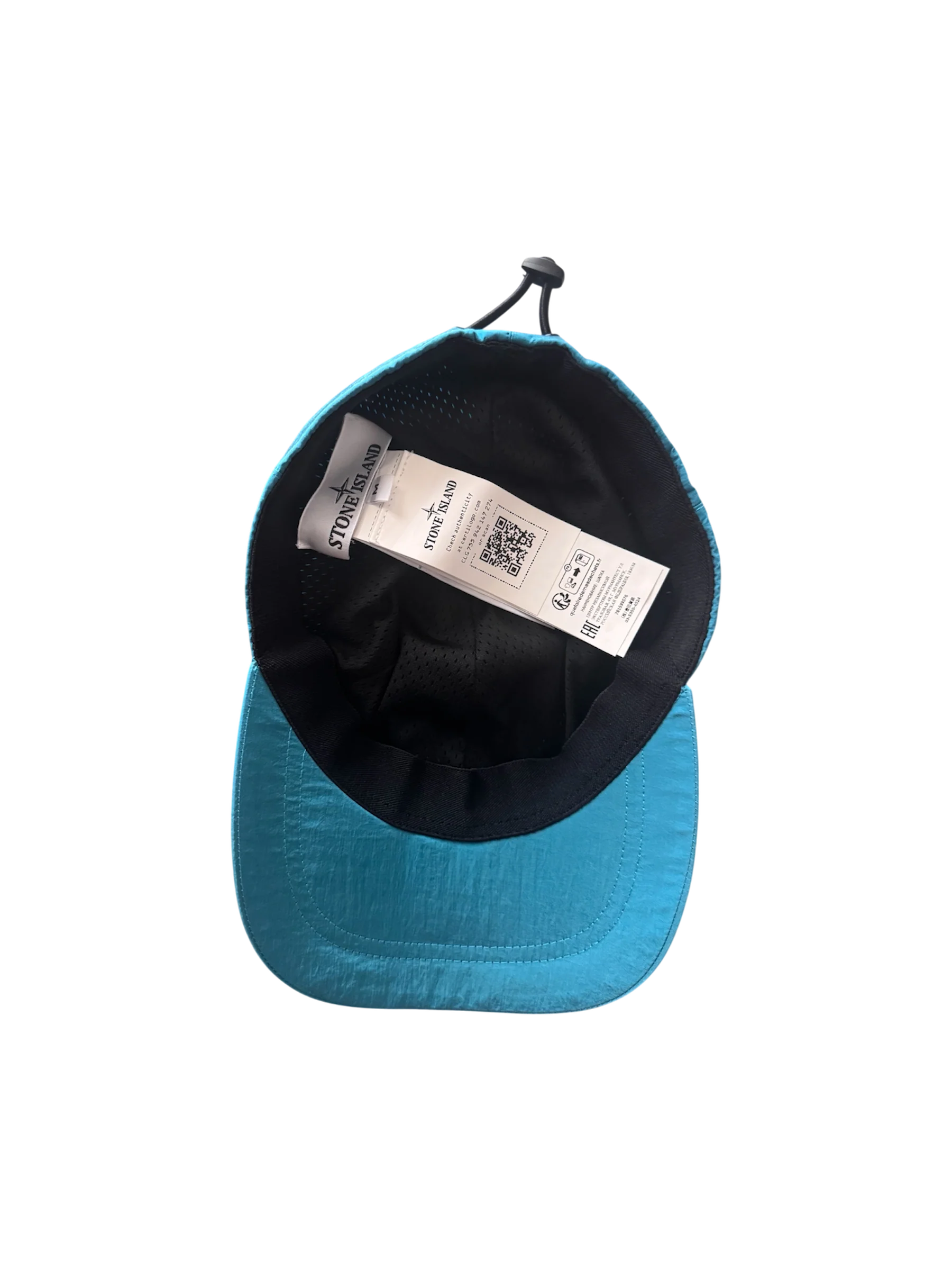 Stone Island Teal Nylon Metal Cap - Medium - Image 3