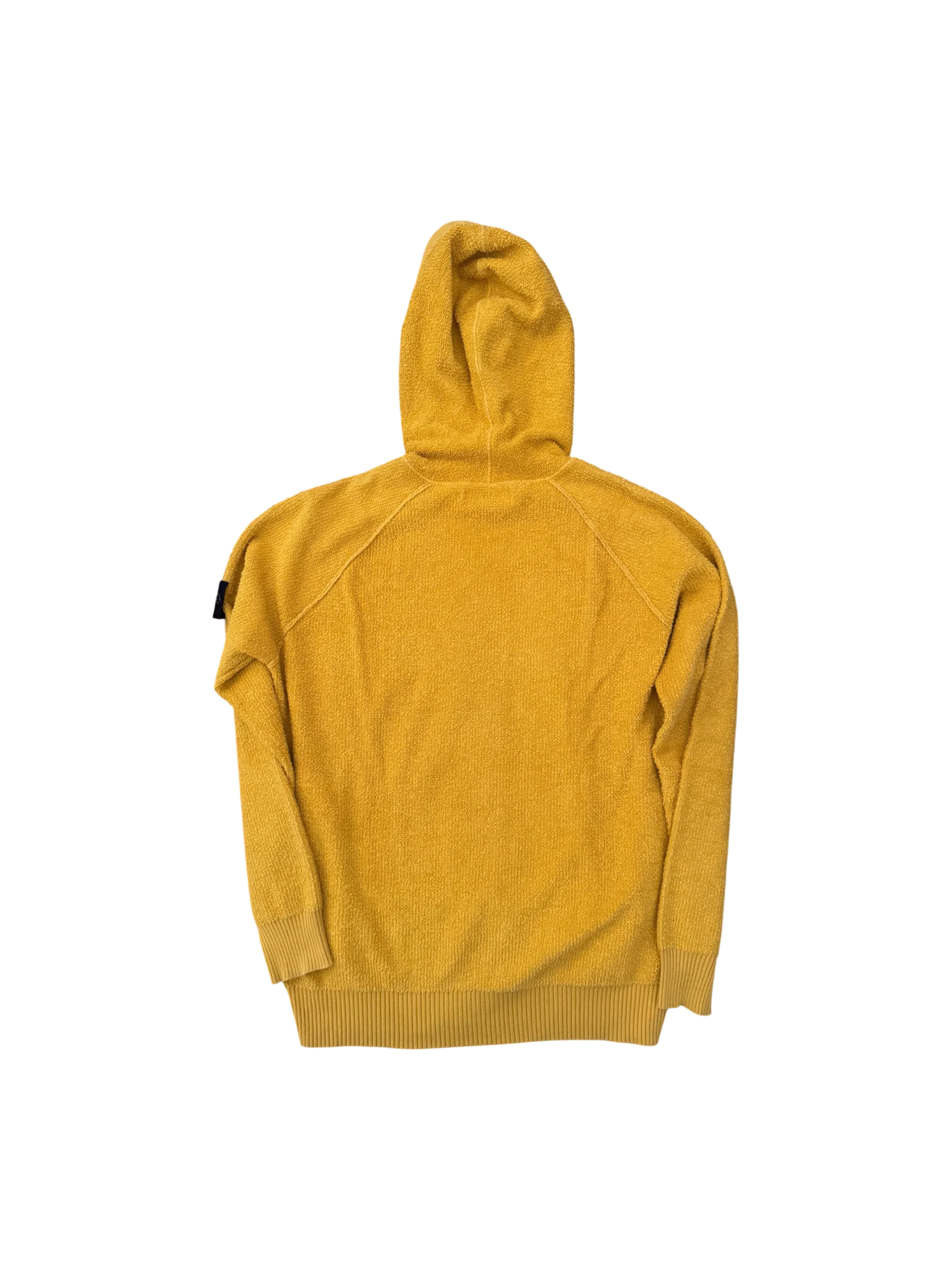 Stone Island Yellow Cotton Fleece Hooded Jumper - Large - Image 2